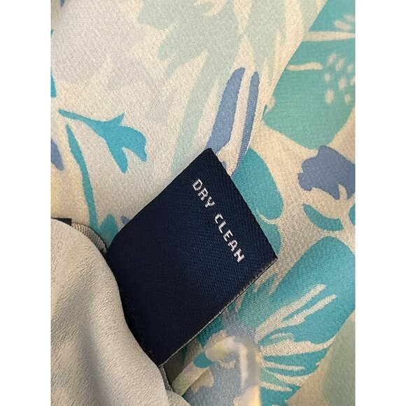 Y2K Vintage Ann Taylor Yellow Blue Silk Baby Doll Floral Slip Dress 2P Coachella - Picture 6 of 8